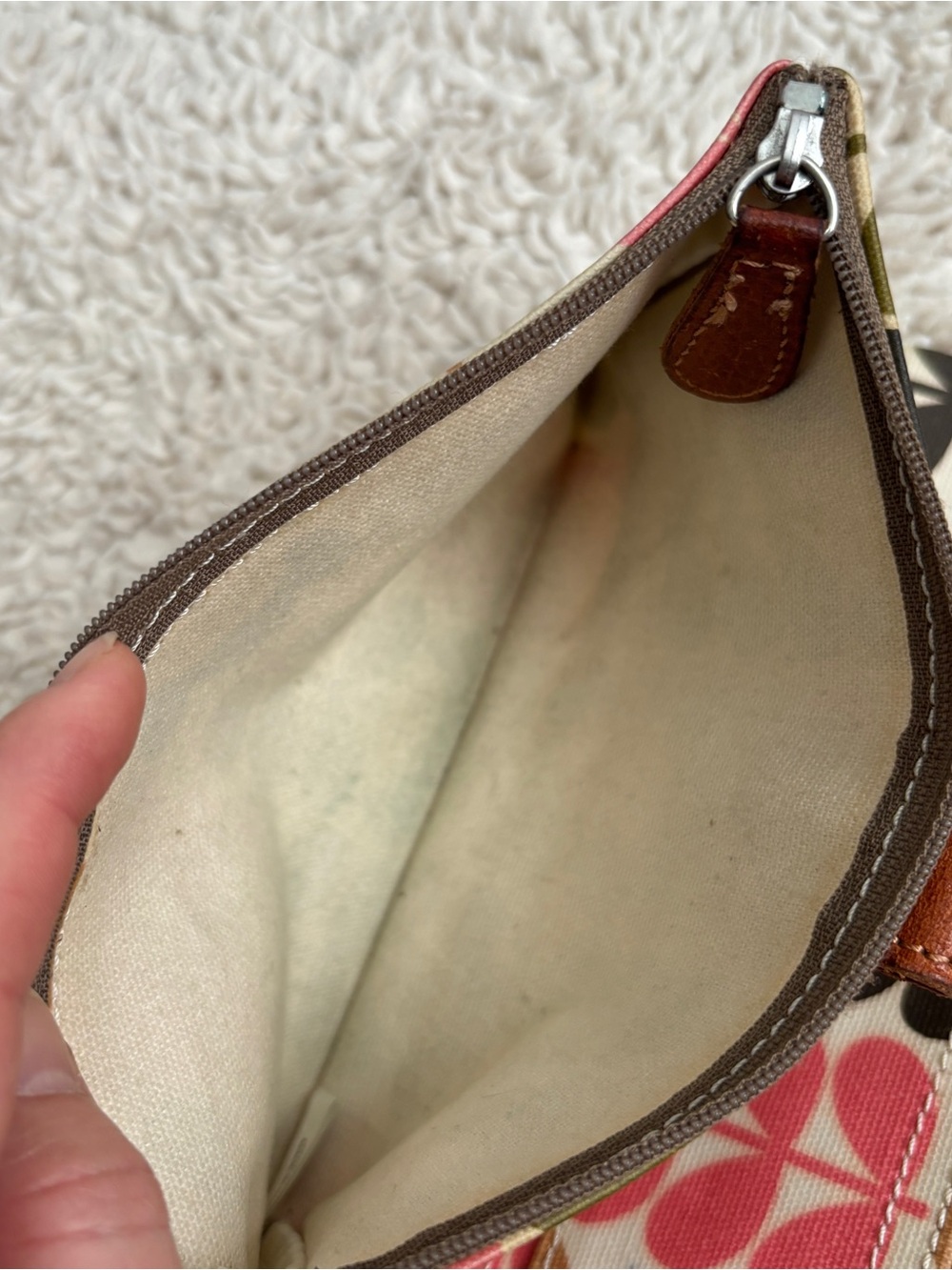 Orla Kiely Multicolor Stem-Print Tote with Matching Waller - Picture 15 of 16